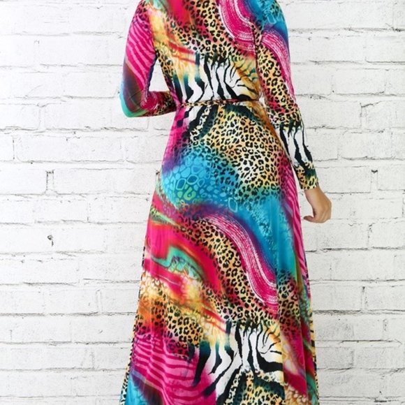 Leopard Dye Robe Set - Picture 5 of 5